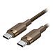 Кабель Vention USB 2.0 USB-C - USB-C 3A PD60W Braided Bronze 1m - рис.0