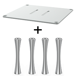 Стойка для Hi-Fi ddHiFi HS300 + SR100 x 4 Warm Gray/Silver