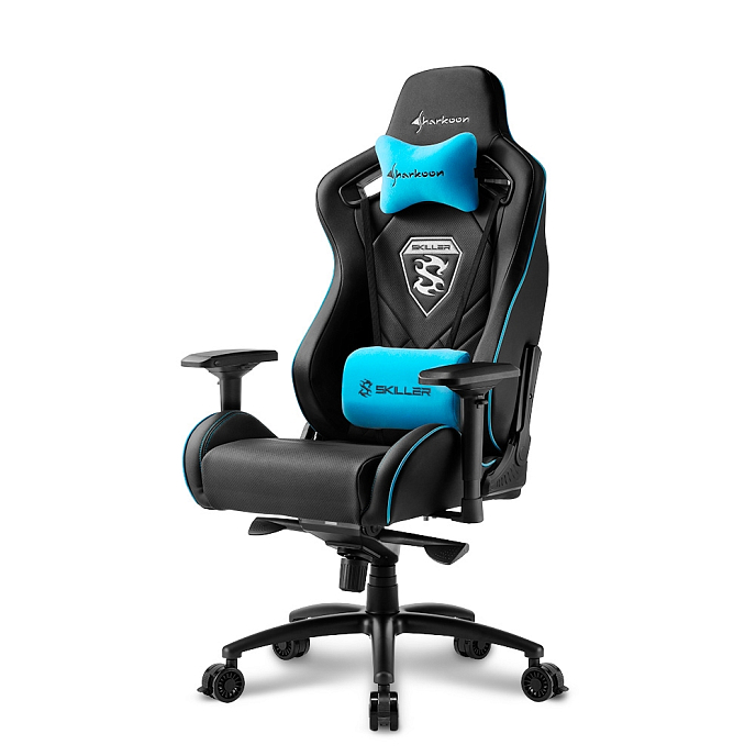 Компьютерное кресло Sharkoon Skiller SGS4 Blue Black - рис.0