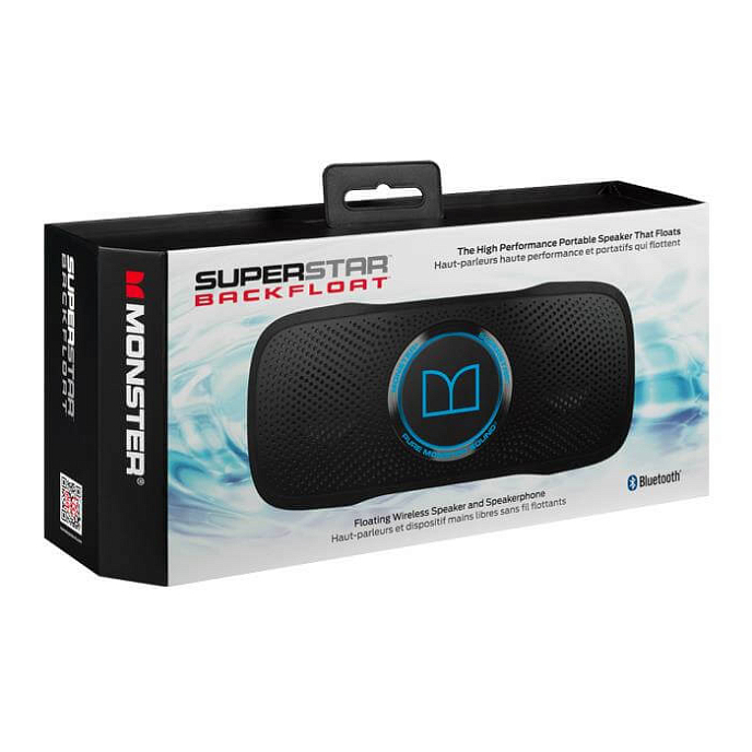 Портативная колонка MONSTER SUPERSTAR BACKFLOAT BT WATERPROOF FLOATING (NEON BLUE) - рис.4