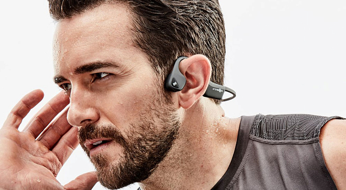 Беспроводные наушники AfterShokz Trekz Air AS650SG Slate Grey - рис.14