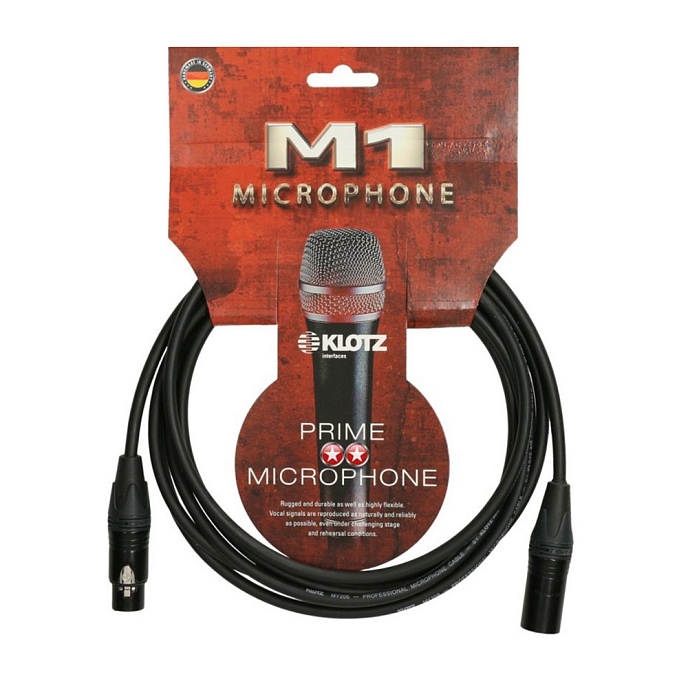 Кабель KLOTZ M1FM1N0300 Black xlr 3m - рис.1