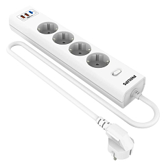 Сетевой фильтр Philips CHP8246WA/51 White 2m