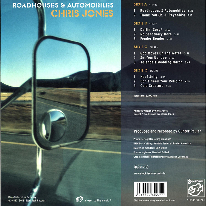 Виниловая пластинка Chris Jones - Roadhouses & Automobiles 2LP - рис.1