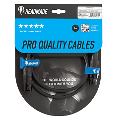 Кабель HeadMade Pro XLR-M - XLR-F 1m