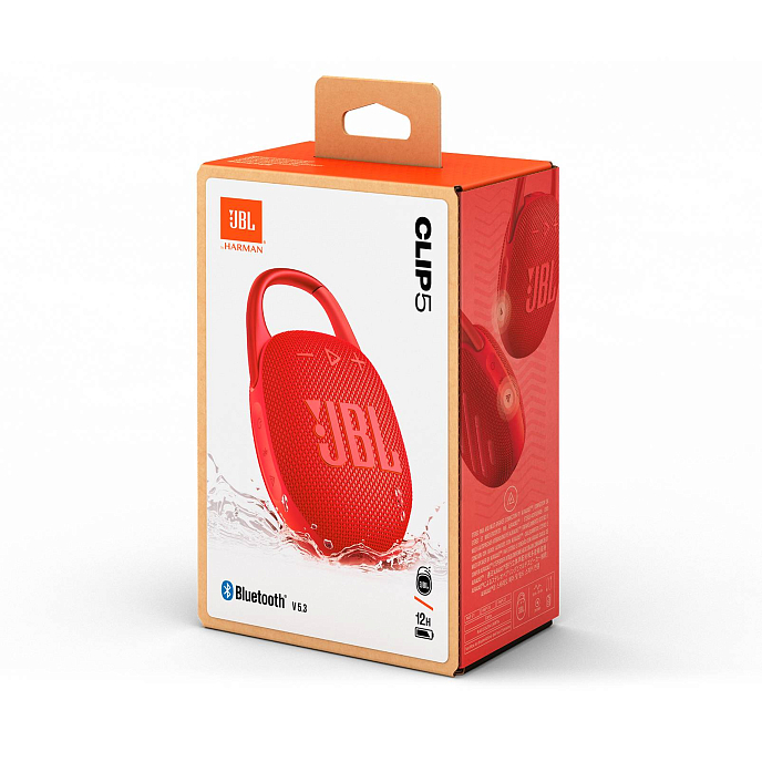 Портативная колонка JBL Clip 5 Red - рис.8
