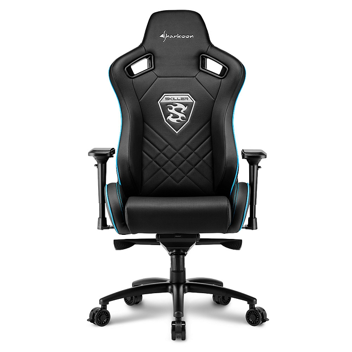 Компьютерное кресло Sharkoon Skiller SGS4 Blue Black - рис.1