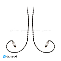 Кабель Labkable SilverBlack, 2pin to USB Type-C for Samsung Galaxy, 1,2m-сменный кабель для наушников (SN 20064607257107877919)_Уценка