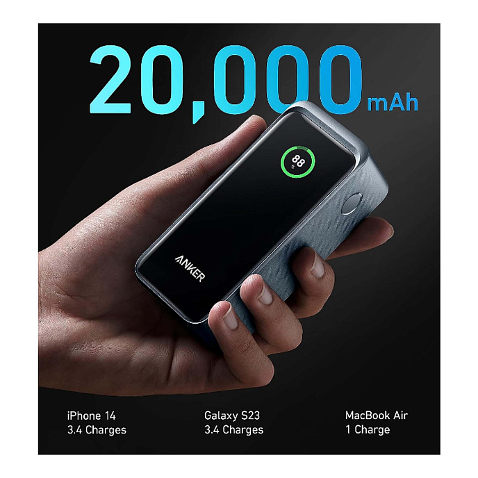 Портативный аккумулятор Anker Prime 20000mAh 200W Black - рис.3