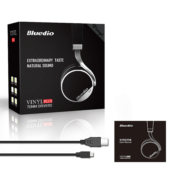 Беспроводные наушники Bluedio Vinyl Plus Black - рис.9