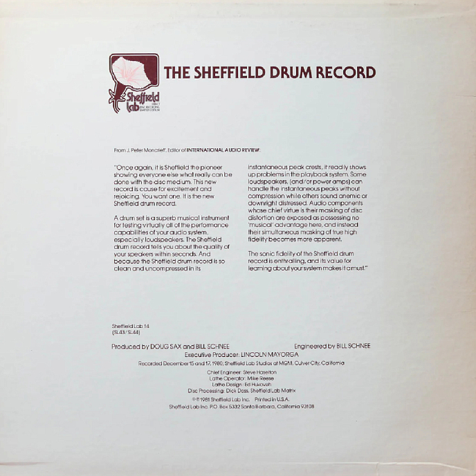 Виниловая пластинка The Sheffield drum record LP - рис.1