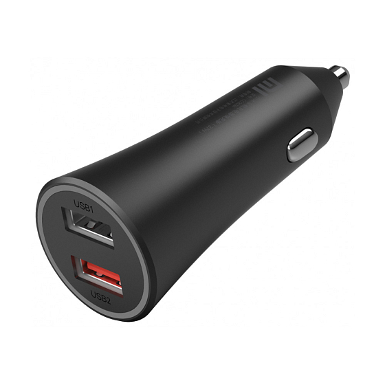 Автомобильное зарядное устройство Xiaomi Mi 37W Dual-Port Car Charger Black - рис.0