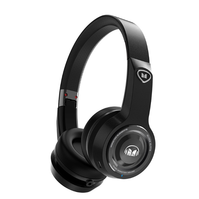 Беспроводные наушники Monster Elements Wireless On-Ear Black Slate - рис.0