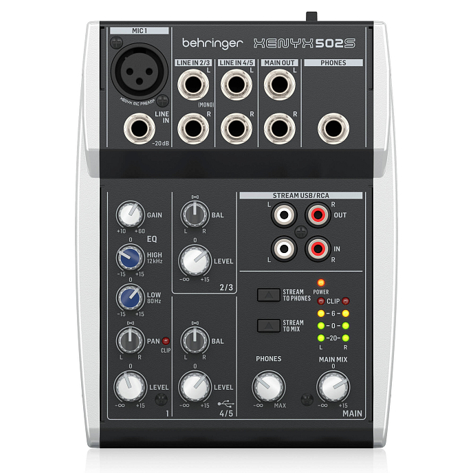 Микшерный пульт Behringer Xenyx 502S Black Grey - рис.2