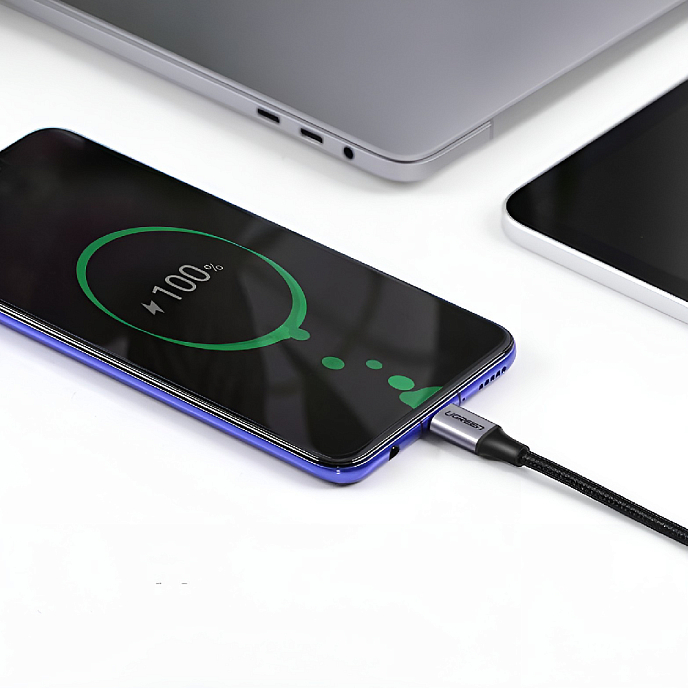 Кабель Ugreen US255 USB-C - USB-C Black/Grey 1m - рис.10