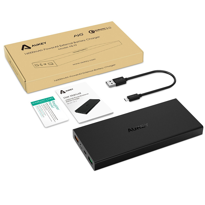 Внешний аккумулятор Aukey PowerBank PB-T9 16000mAh - рис.6