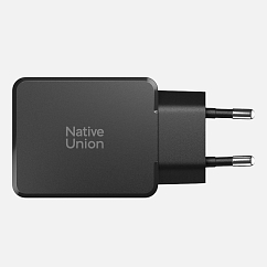 Зарядное устройство Native Union Pocket GaN Charge 2xUSB-C 65W Black