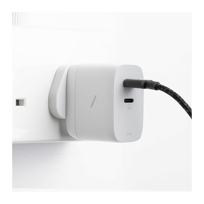 Сетевое зарядное устройство Native Union Fast GaN Charger PD 67W White - рис.5