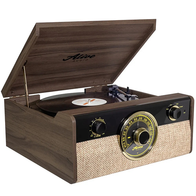 Проигрыватель винила Alive Audio Fusion Dark Wood - рис.0