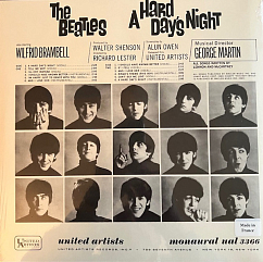 Пластинка The Beatles – A Hard Day's Night (Original Motion Picture Sound Track, US Version) LP