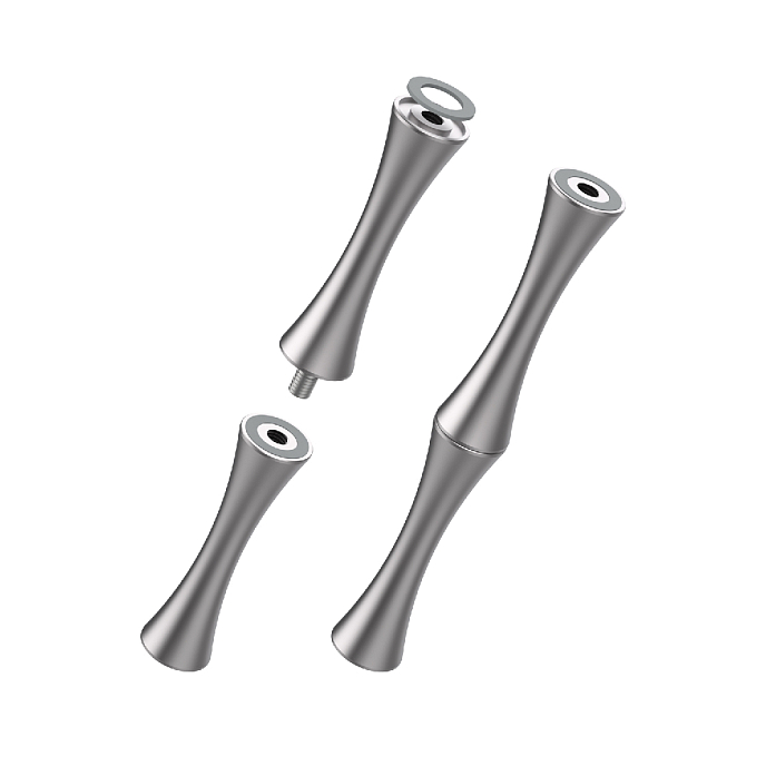 Стойка для Hi-Fi ddHiFi HS550 + SR85 x 4 Cool Gray/Silver - рис.3