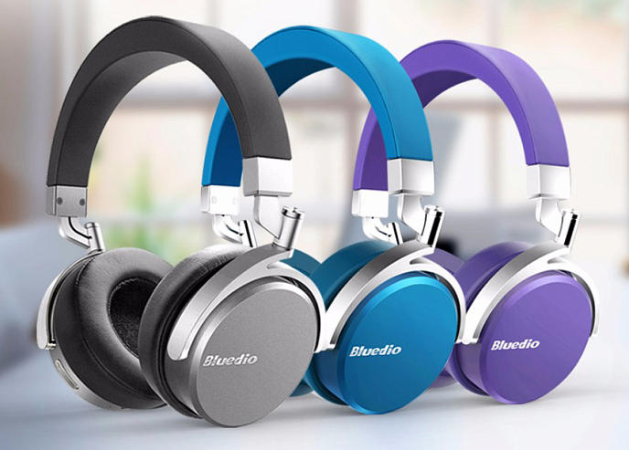 Беспроводные наушники Bluedio Vinyl Premium Grey - рис.8