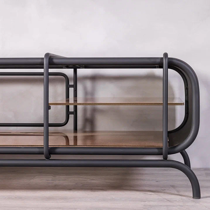 Стойка для Hi-Fi F2F Кинотека Matte Black Bronze Dark Brown - рис.6