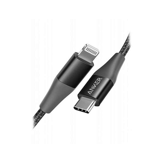 Кабель Anker PowerLine+ II USB-C - Lightning Black 1.8m - рис.0