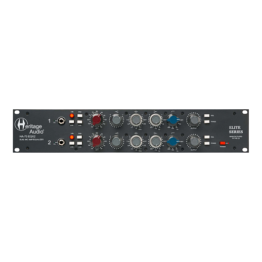 Микрофонный предусилитель Heritage Audio HA-73EQx2 Elite Series Black
