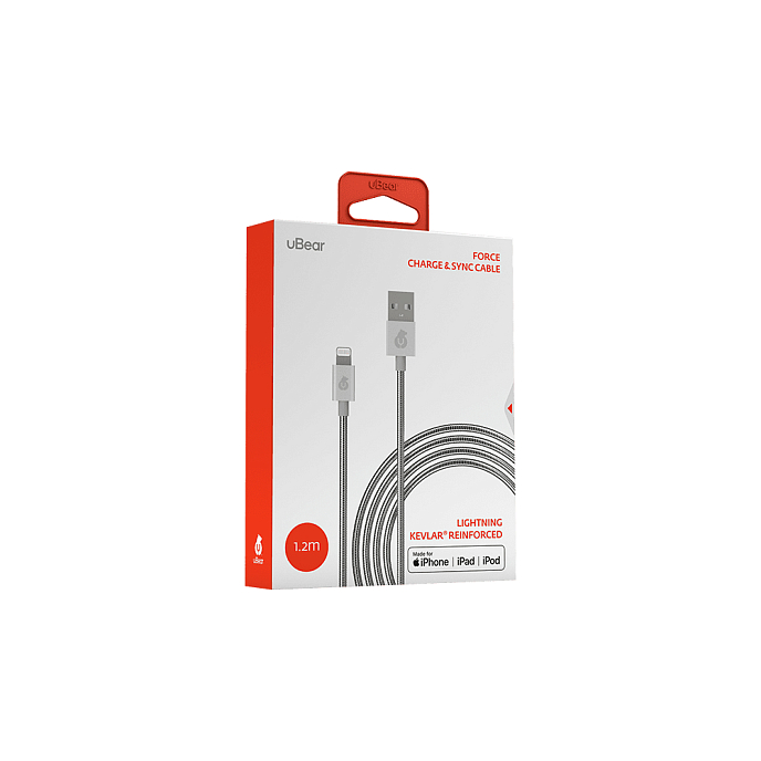 Кабель uBear Force Lightning - USB-A Silver - рис.2