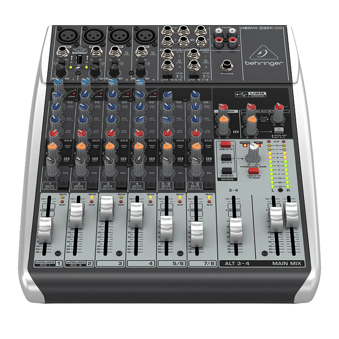 Микшерный пульт Behringer Xenyx Q1204USB Grey - рис.0