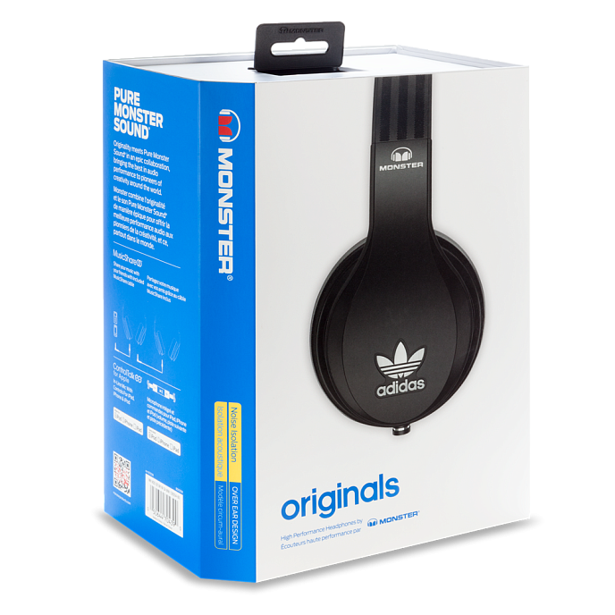 Наушники MONSTER ADIDAS® ORIGINALS OVER EAR HEADPHONES (BLACK) - рис.6