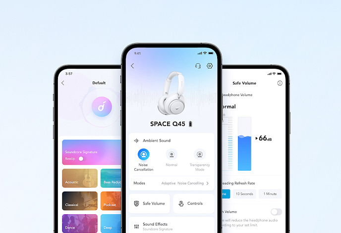 Беспроводные наушники Anker Soundcore Space Q45 white наушники беспроводные полноразмерные (SN AHVWDE0D27401280)_Уценка - рис.11