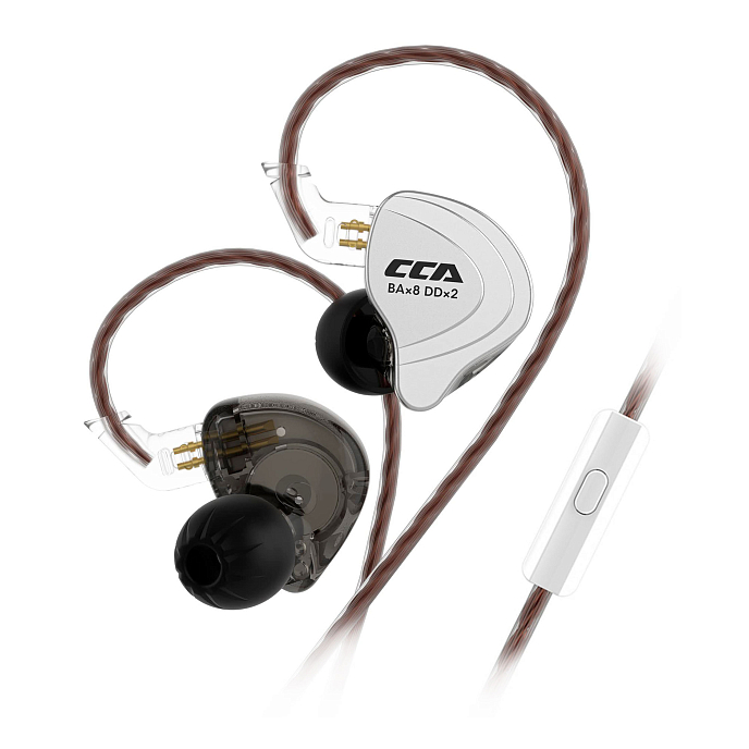 Наушники внутриканальные CCA C10 Black with mic - рис.0