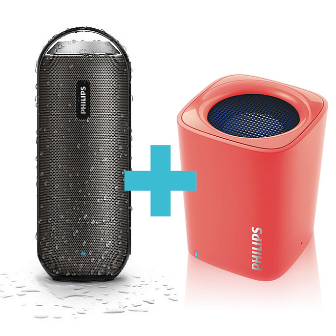 Портативная колонка Philips BT6000A/12 Black + Philips BT100M - рис.0