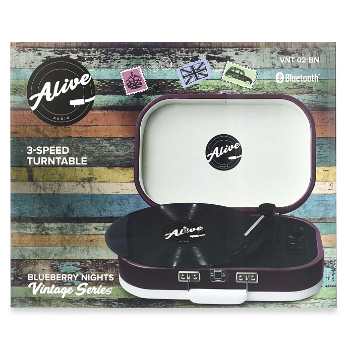 Проигрыватель винила Alive Audio Vintage Blueberry Nights - рис.6