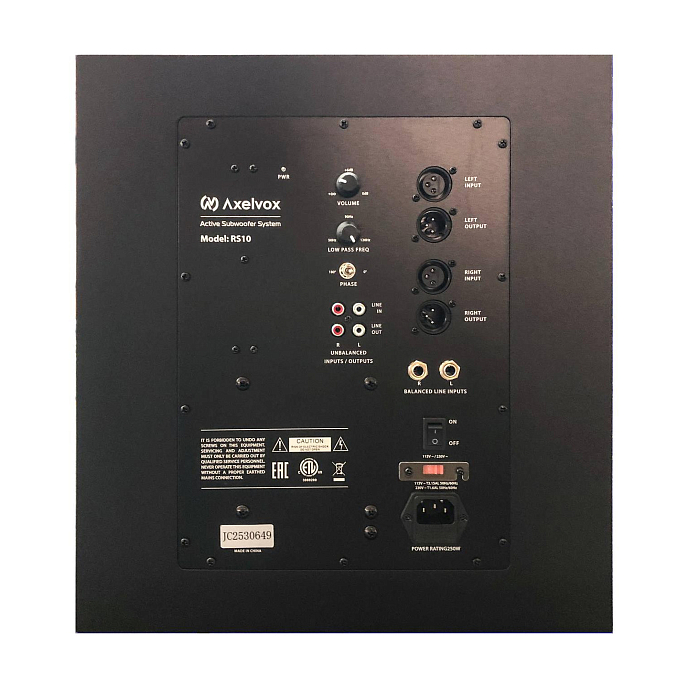Сабвуфер Axelvox RS10 Back - рис.1