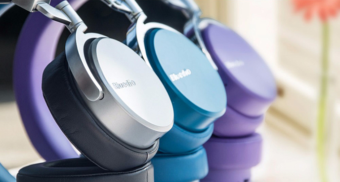 Беспроводные наушники Bluedio Vinyl Premium Blue - рис.9