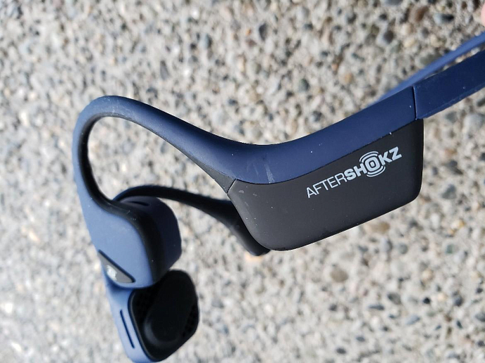 Беспроводные наушники AfterShokz Trekz Air AS650MB Midnight Blue - рис.4