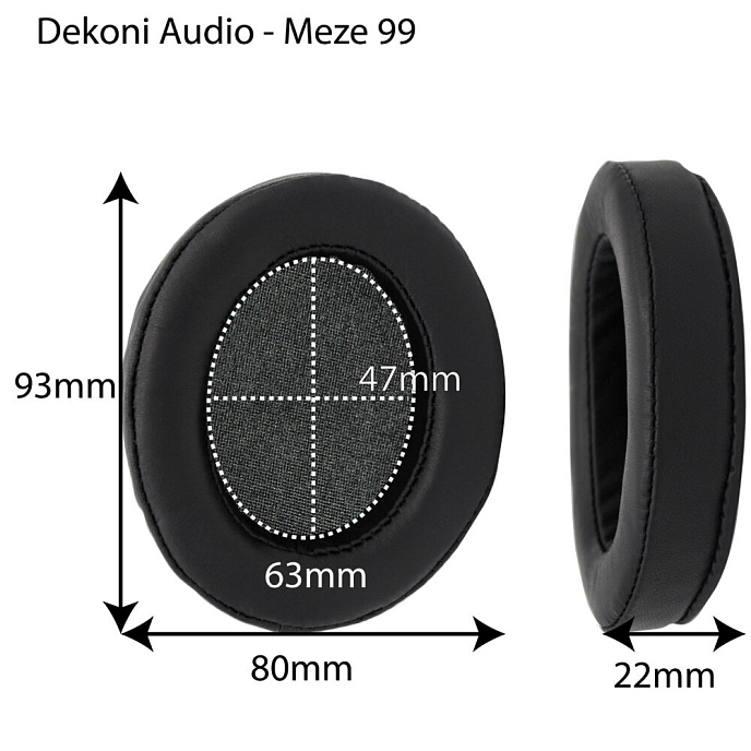 Амбушюры Dekoni Audio Elite Sheepskin Ear Pad Set for Meze 99 - рис.1