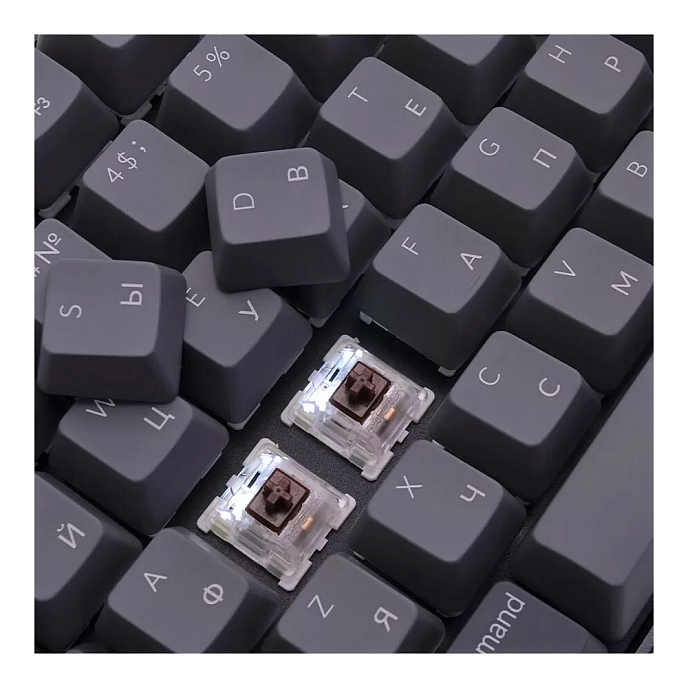 Клавиатура Keychron K3 White LED Blue Switch Grey - рис.7