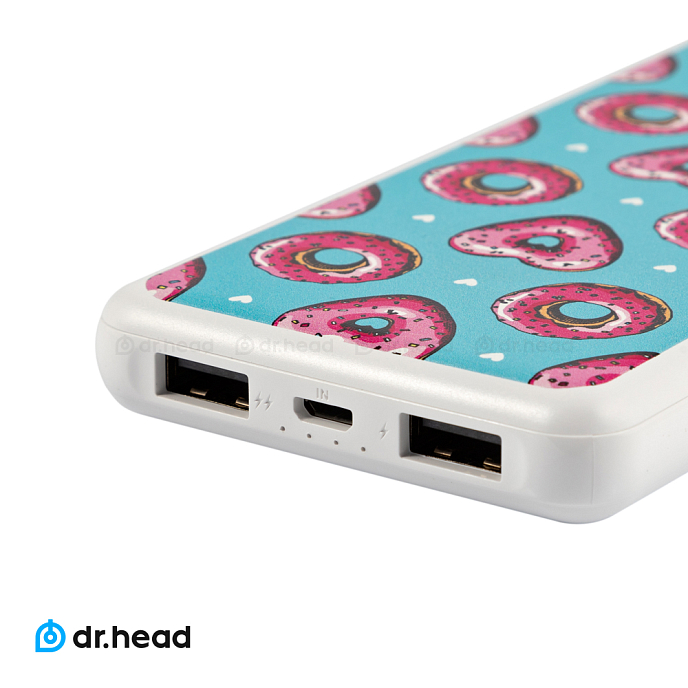 Внешний аккумулятор PrimeLine Donuts 1 White 10000mah - рис.3
