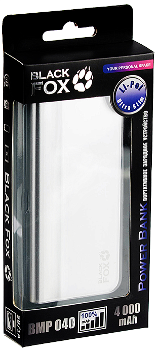 Внешний аккумулятор Black Fox BMP040 4000mAh - рис.1