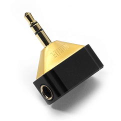 Переходник ddHiFi DJ44Gold Edition Black Gold 4.4mm (f) - 3.5mm (m)