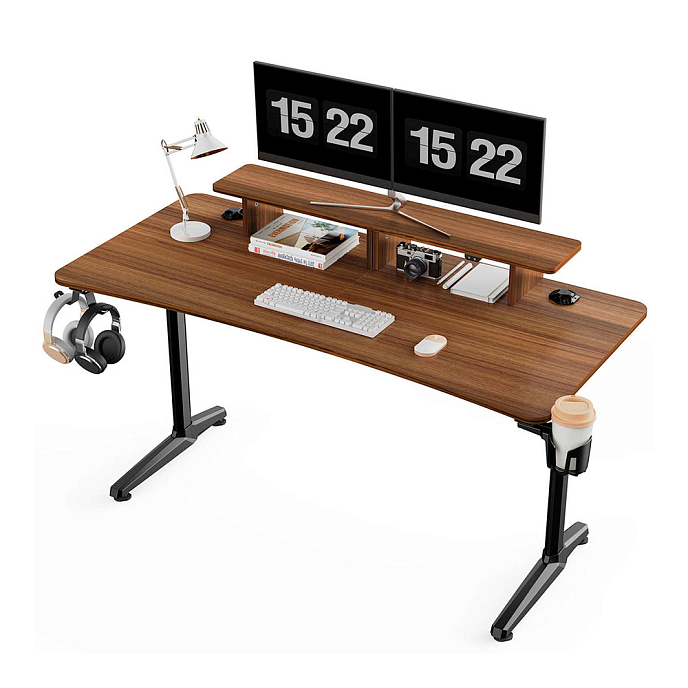 Компьютерный стол EUREKA GIP 60 Walnut - рис.1