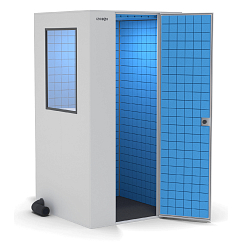 Акустическая кабина IzoBox Basic with window Grey Blue