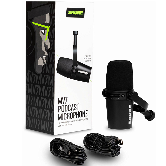 Микрофон для стриминга и игр Shure MV7 Black - рис.7
