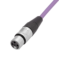 Кабель HeadMade Pro XLR-F - XLR-M Purple 3m