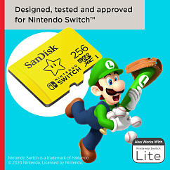 Карта памяти SanDisk Nintendo Switch microSDXC 256Gb Yellow