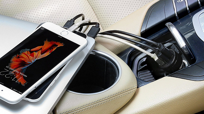 Автомобильное зарядное устройство Aukey USB-C 3-ports Car Charger (CC-T11) - рис.6